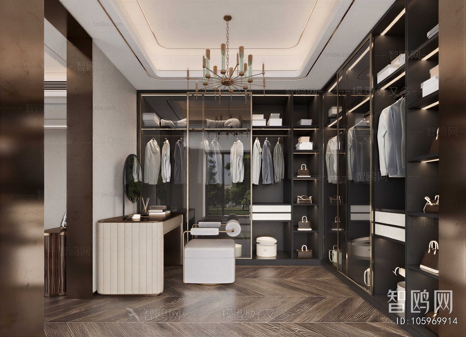 Modern Clothes Storage Area