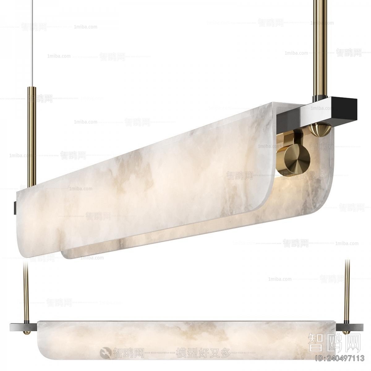 Modern Long Chandelier