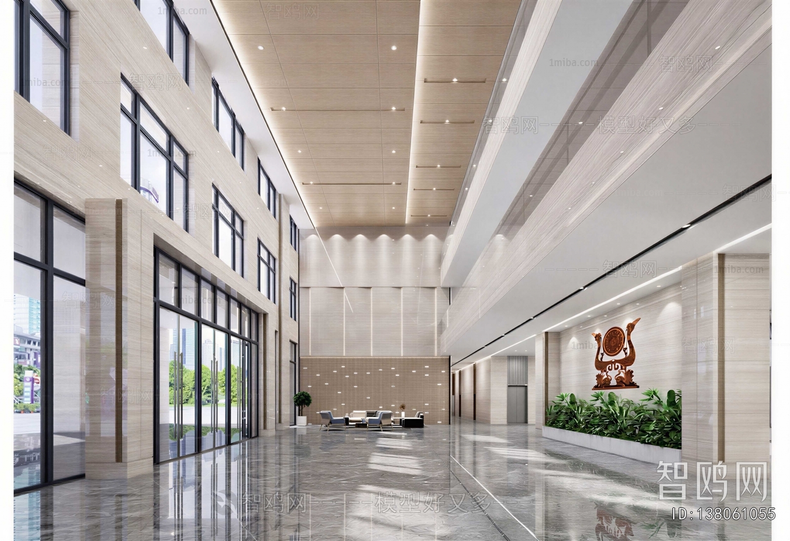 Modern Office Reception Desk