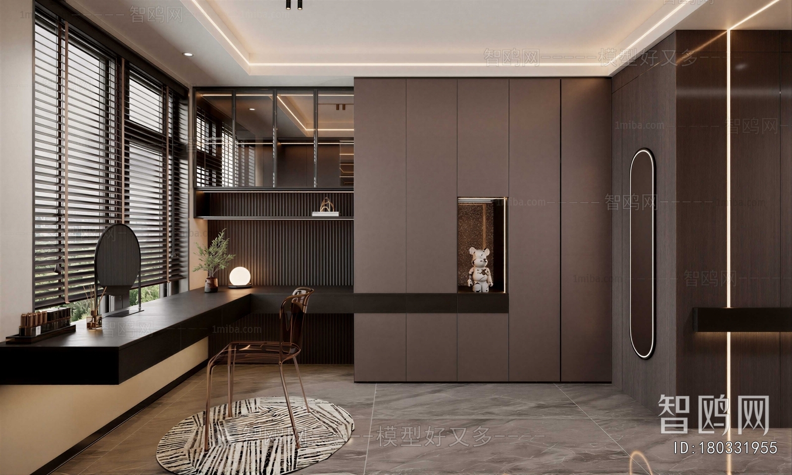 Modern Clothes Storage Area