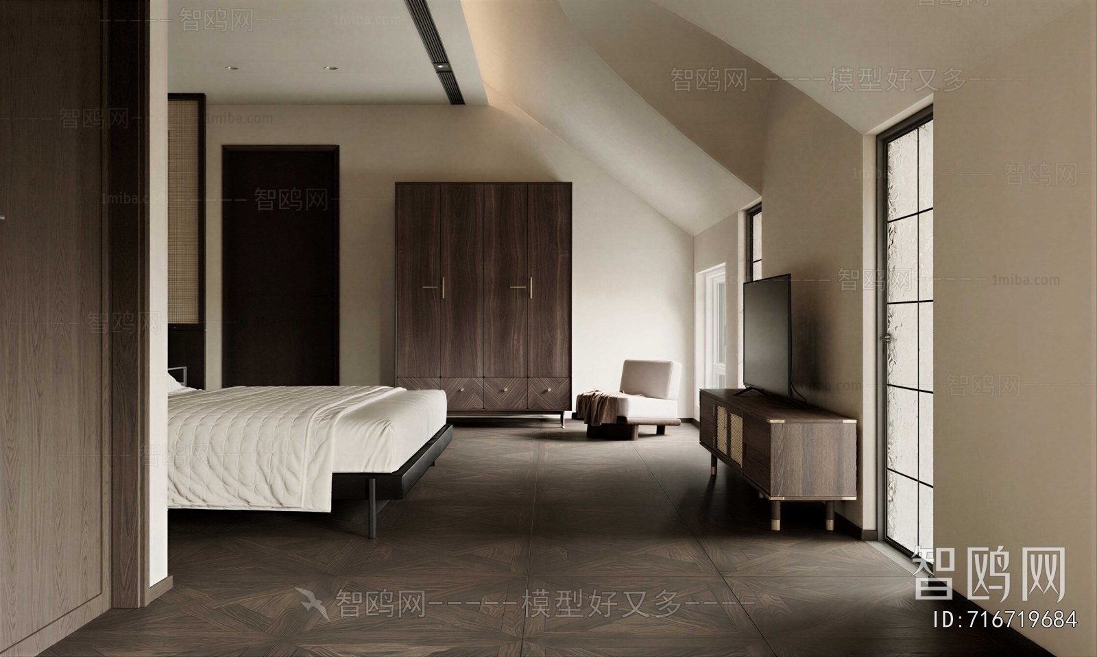 Wabi-sabi Style Bedroom