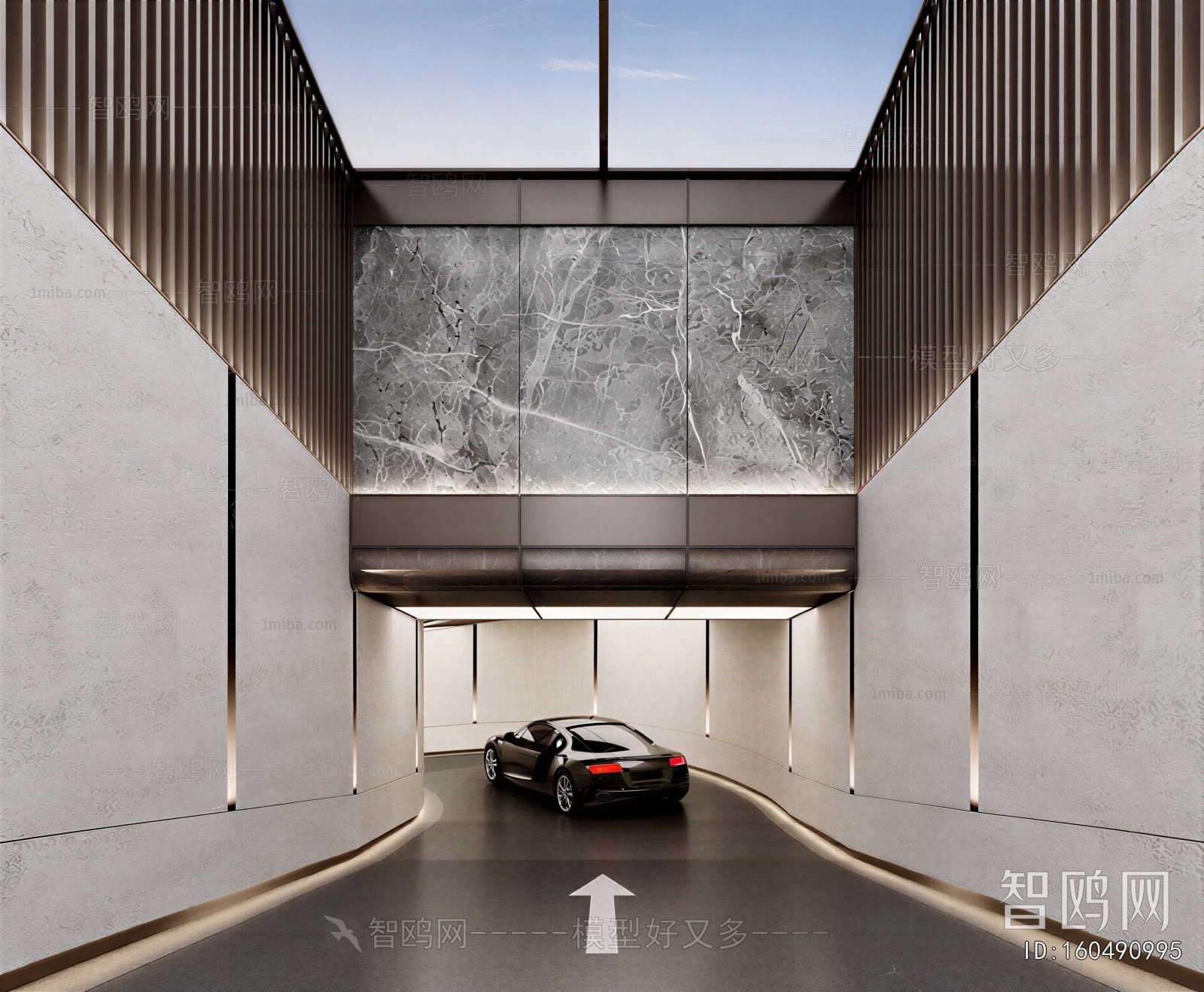 Modern Underground Parking Lot