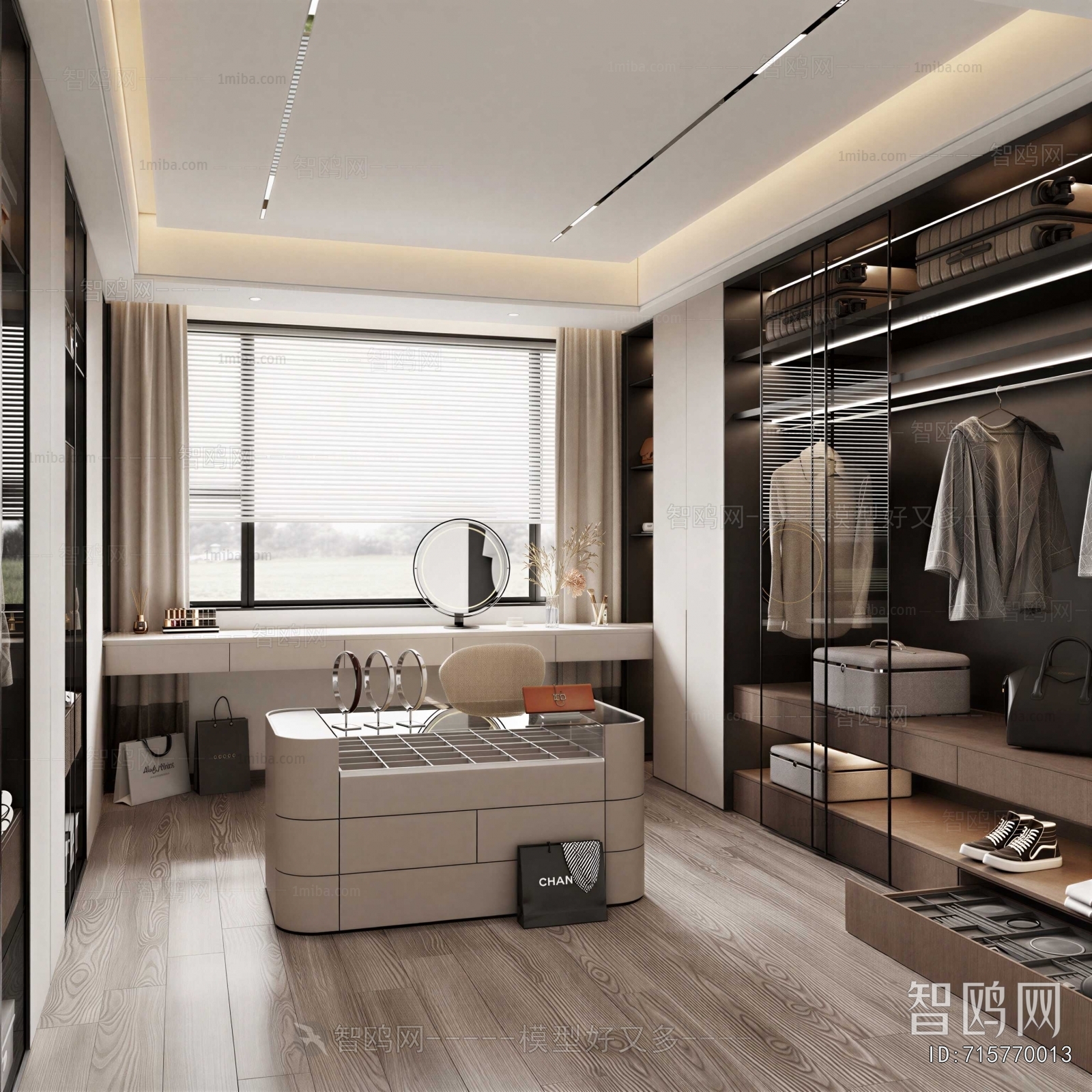 Modern Clothes Storage Area