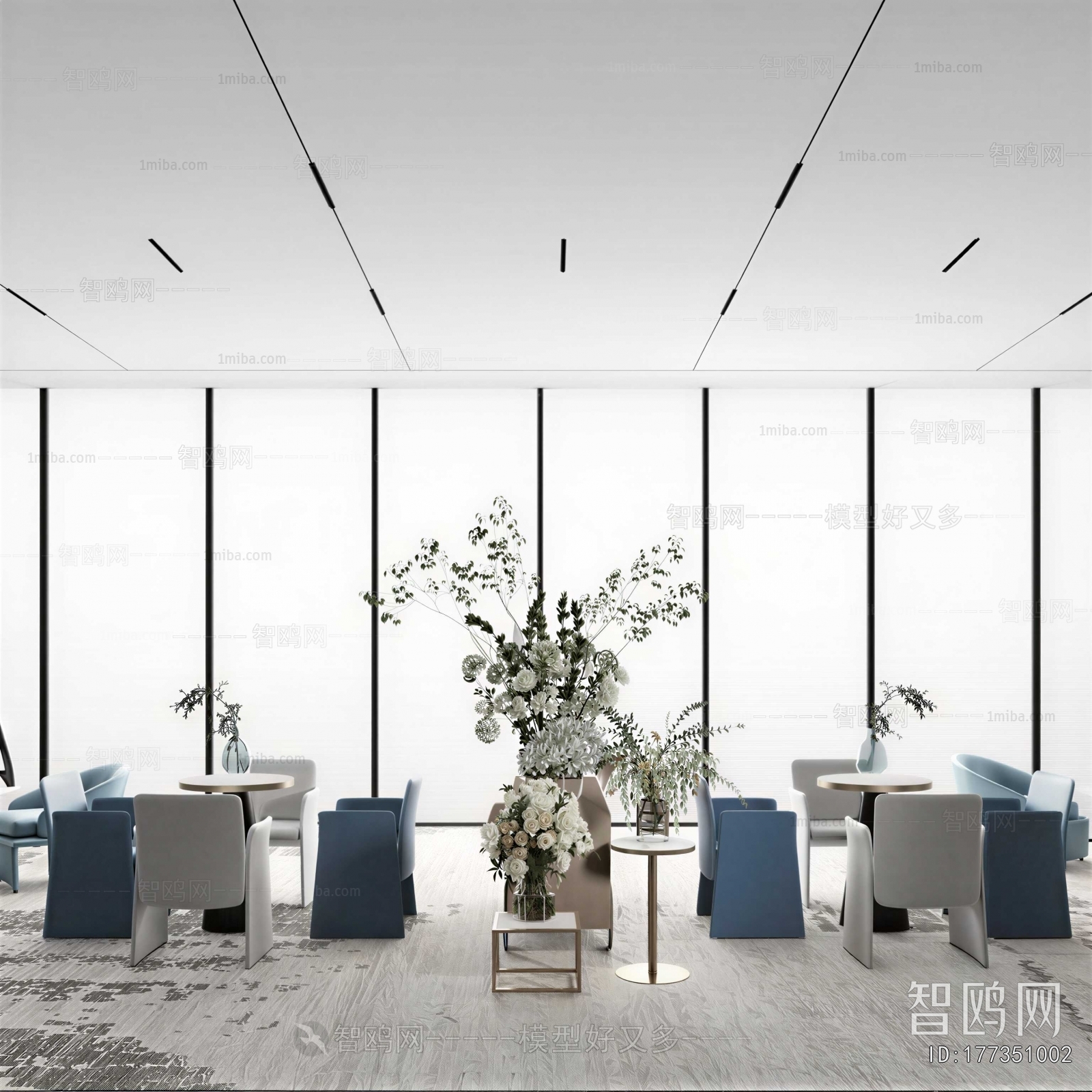 Modern Office Negotiation Area