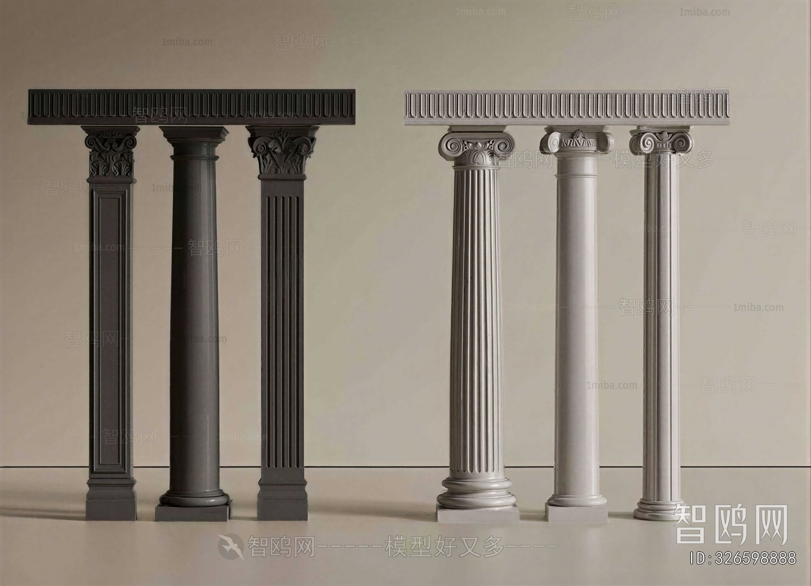 French Style Roman Pillar