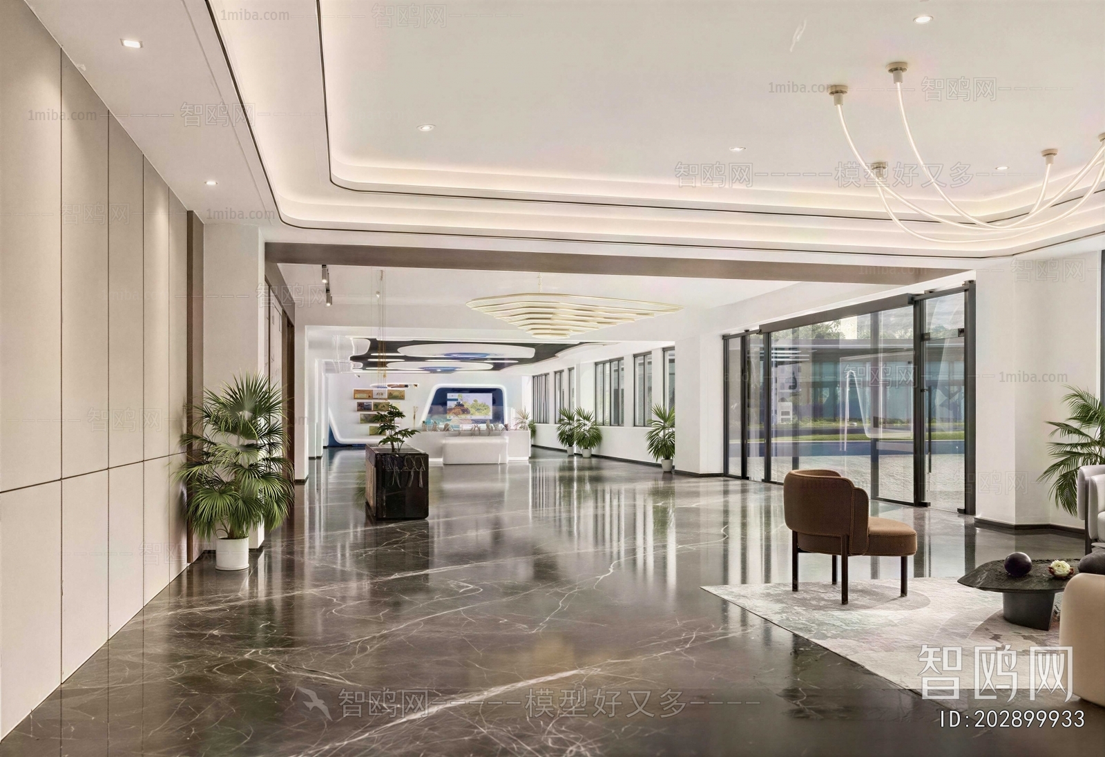 Modern Office Reception Desk