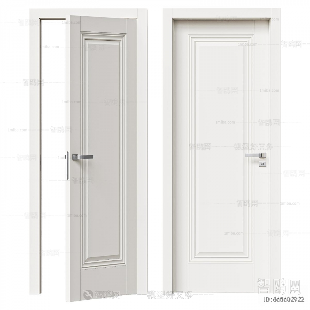 Simple European Style Single Door