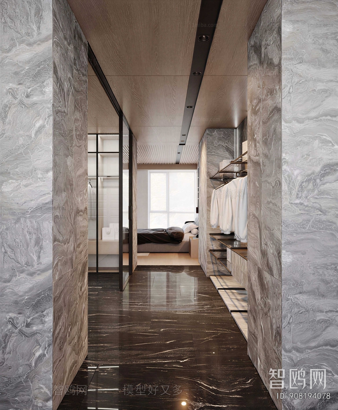 Modern Clothes Storage Area