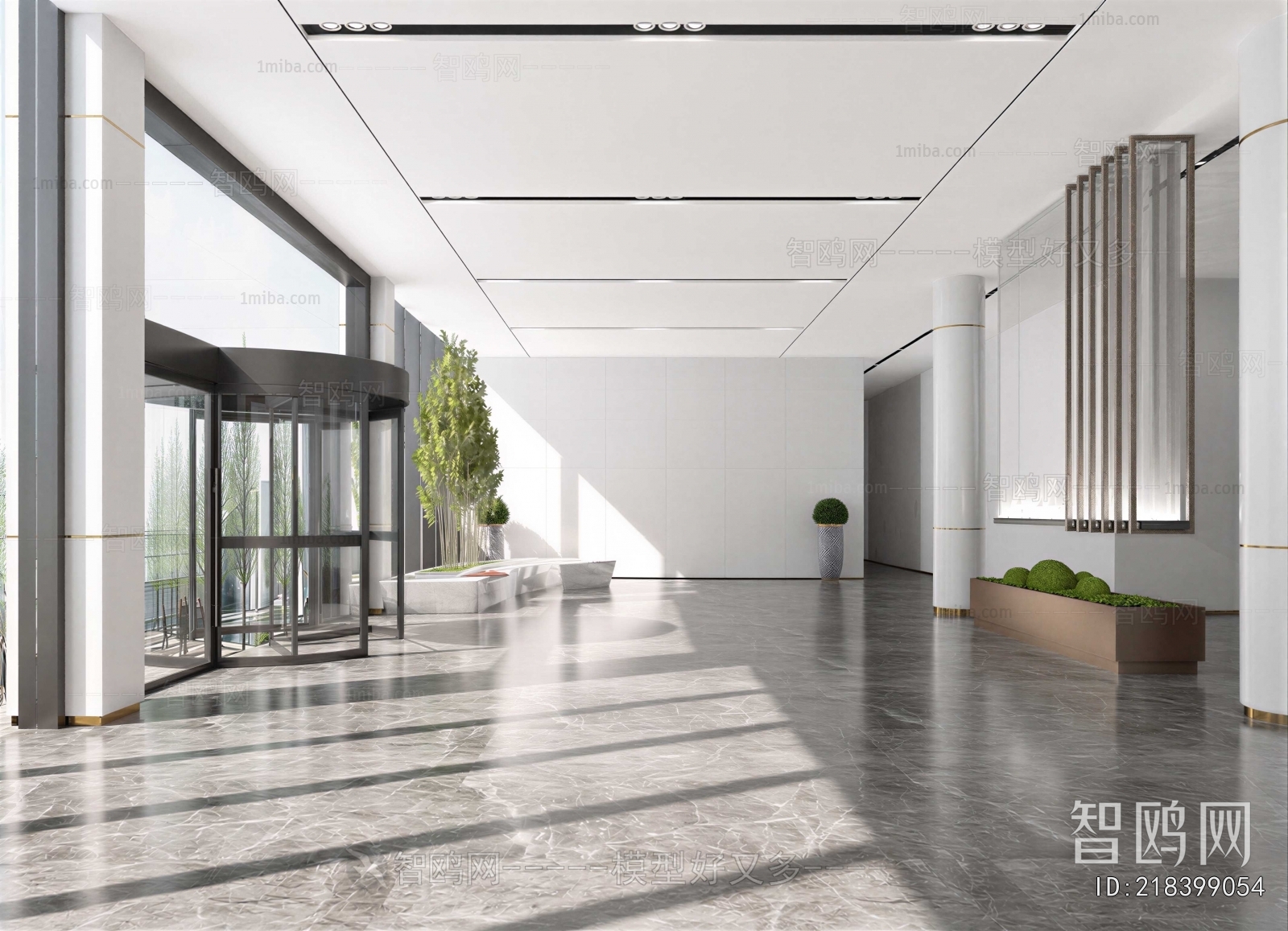 Modern Office Reception Desk