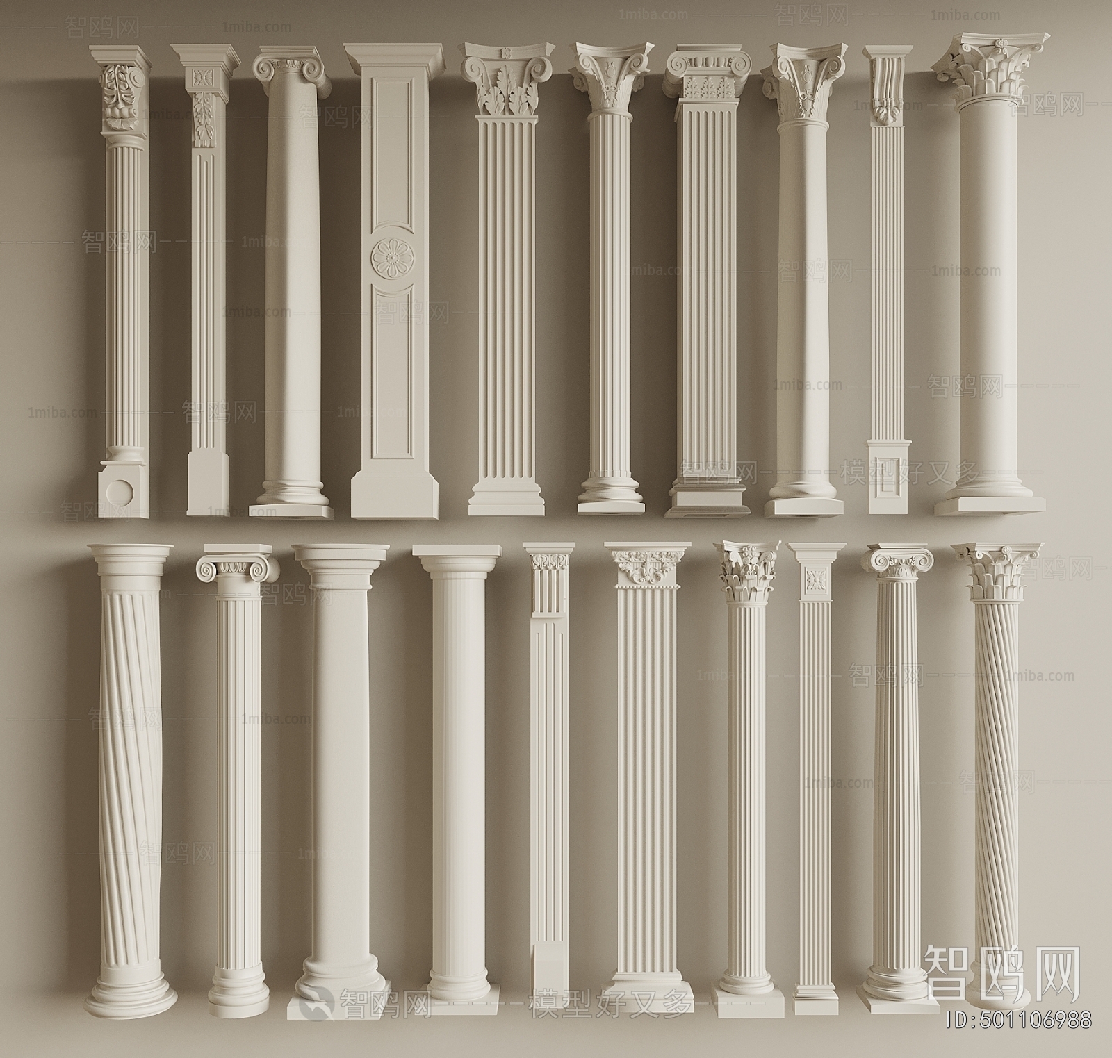 European Style Roman Pillar