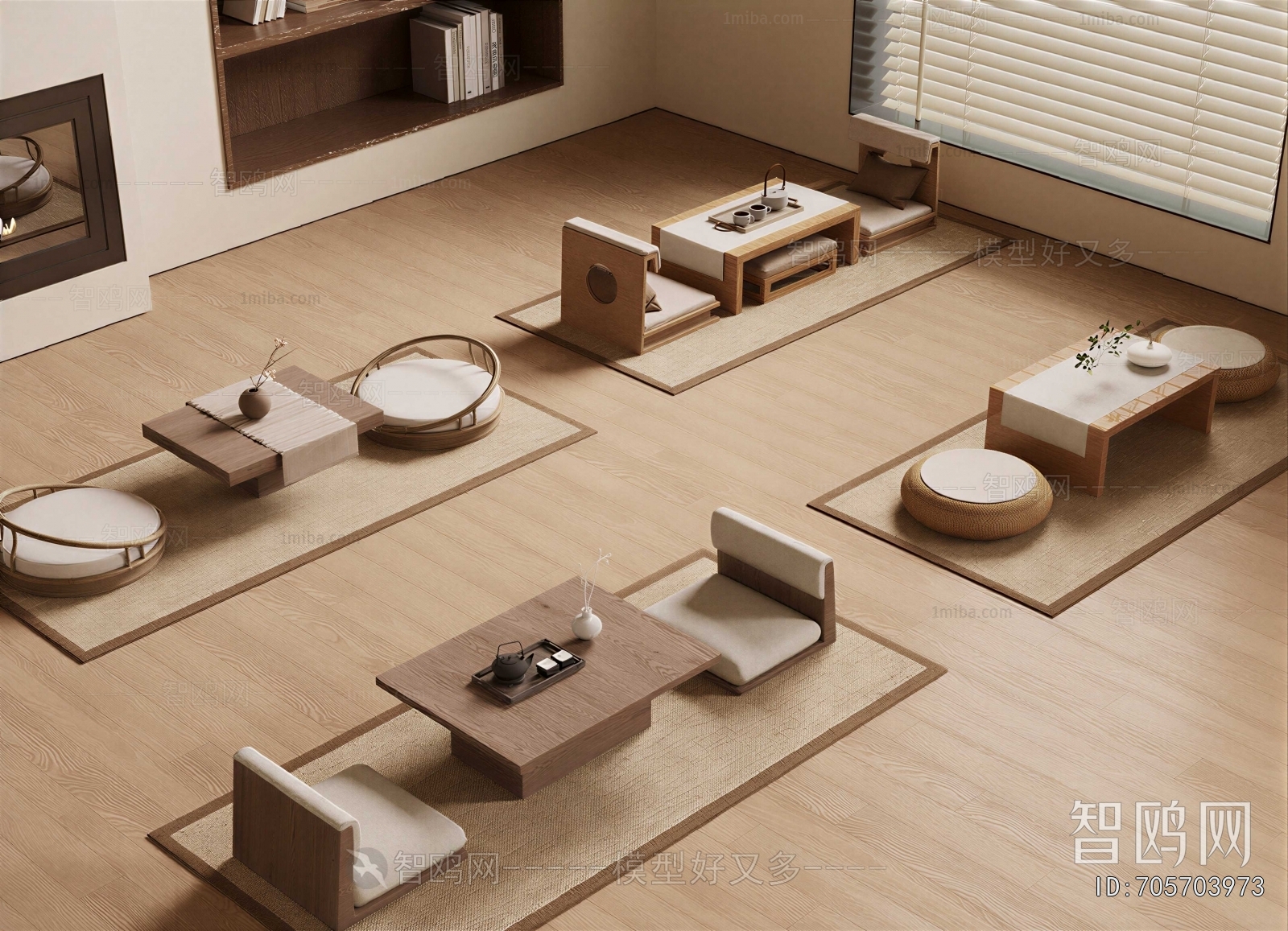 Japanese Style Tea Tables And Chairs