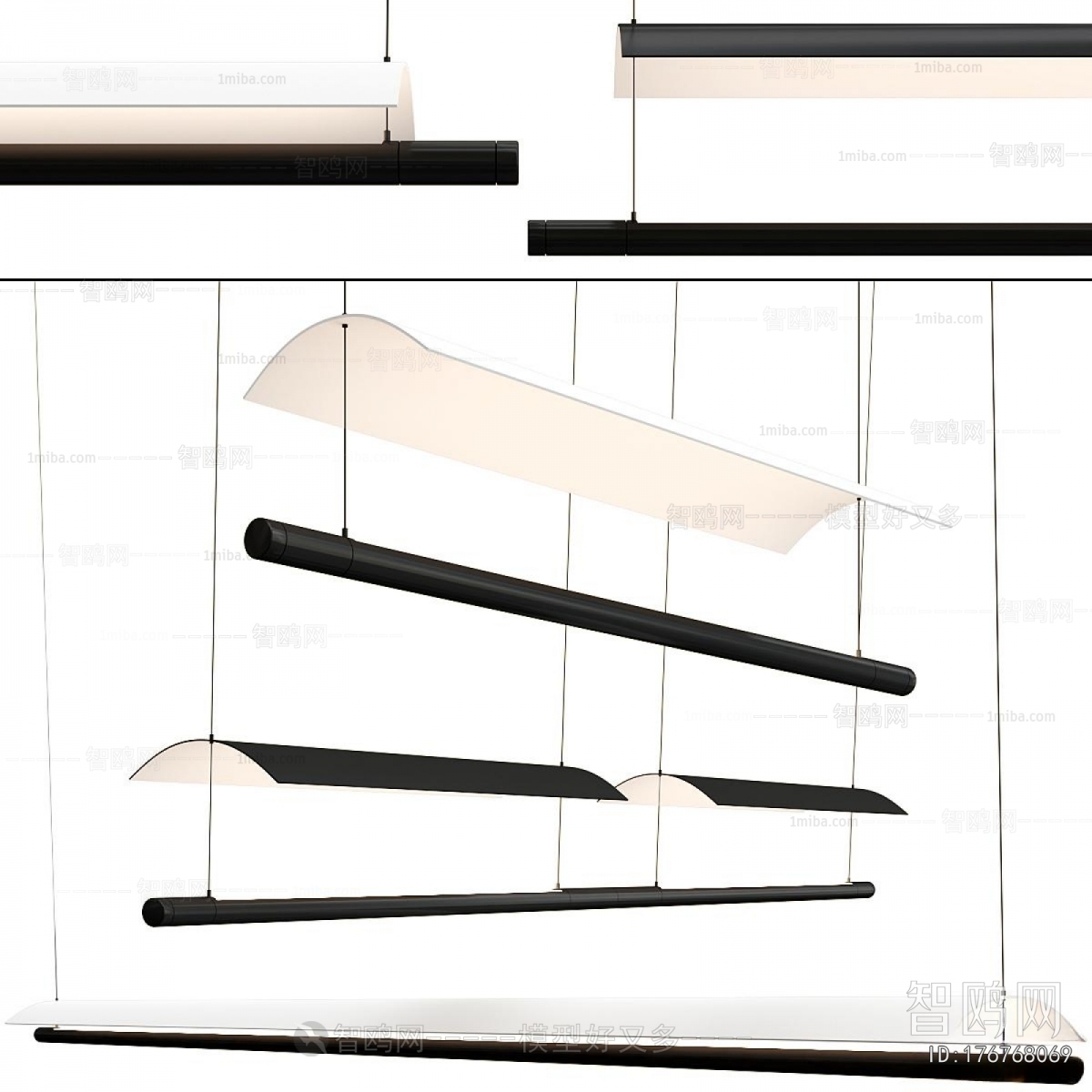 Modern Long Chandelier