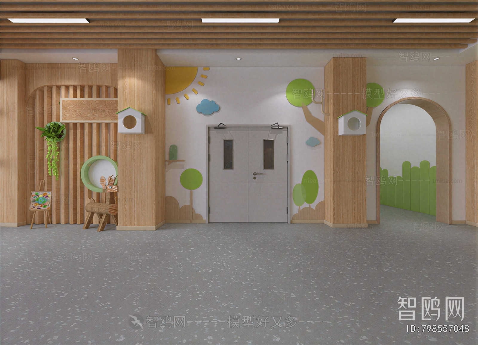 Modern Kindergarten Hall