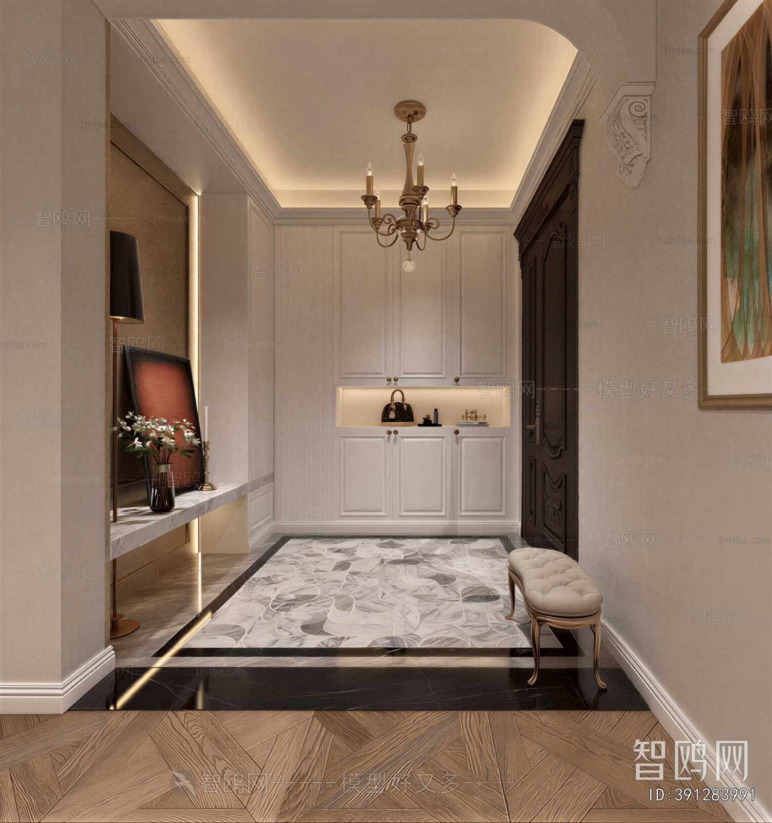 French Style Hallway