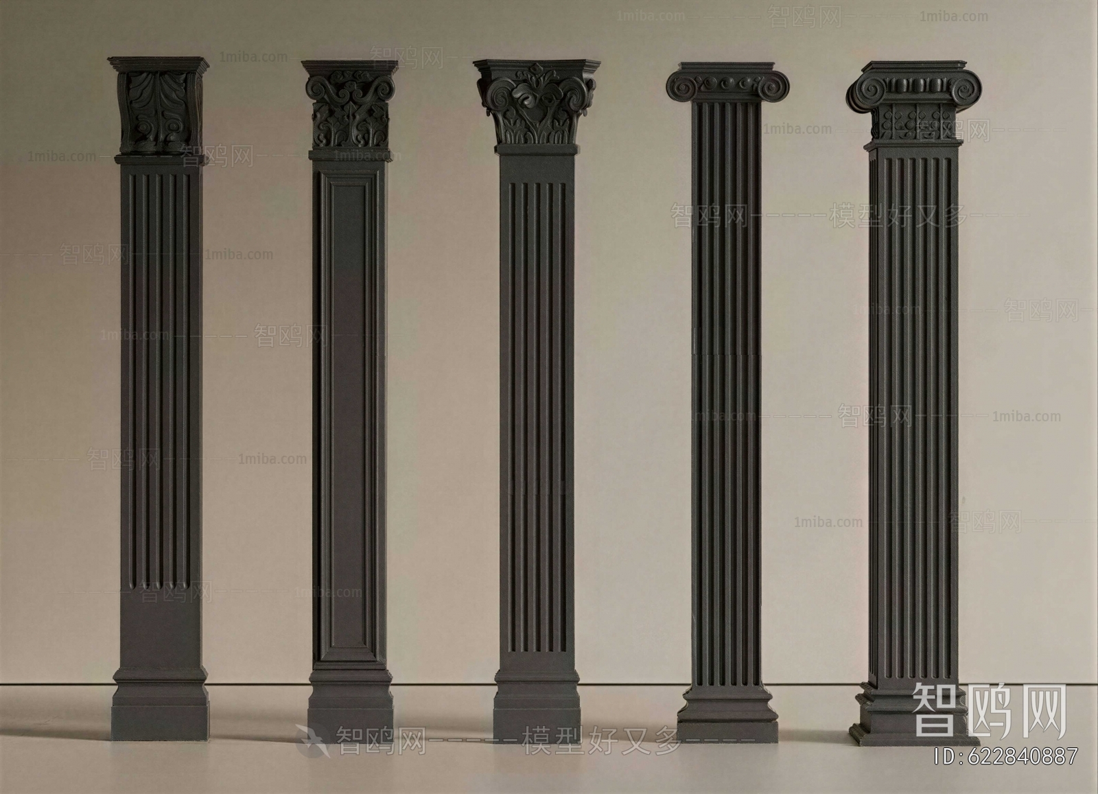 French Style Roman Pillar