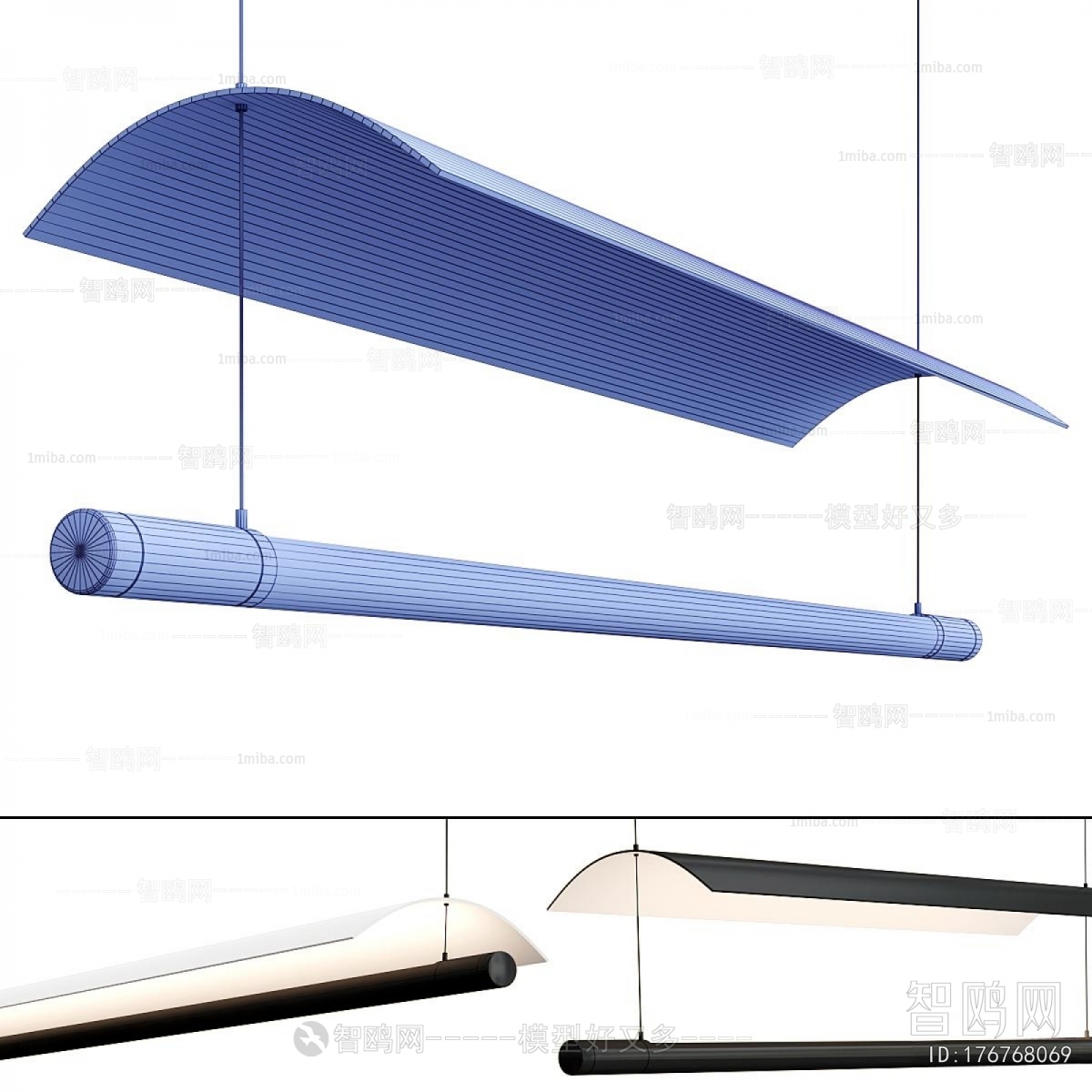 Modern Long Chandelier