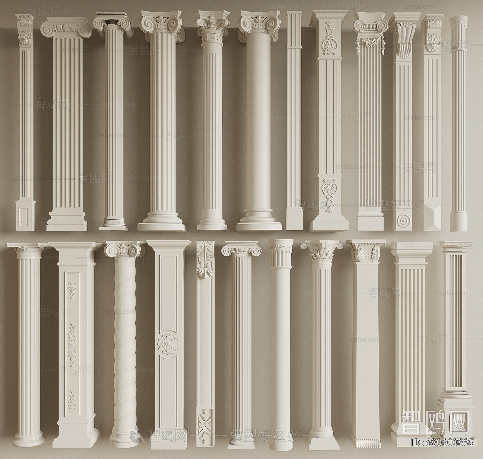 European Style Roman Pillar