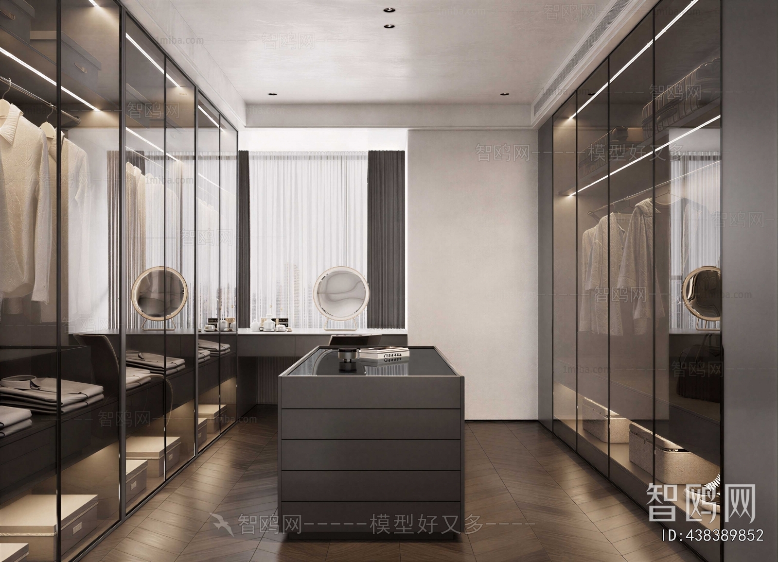 Modern Clothes Storage Area