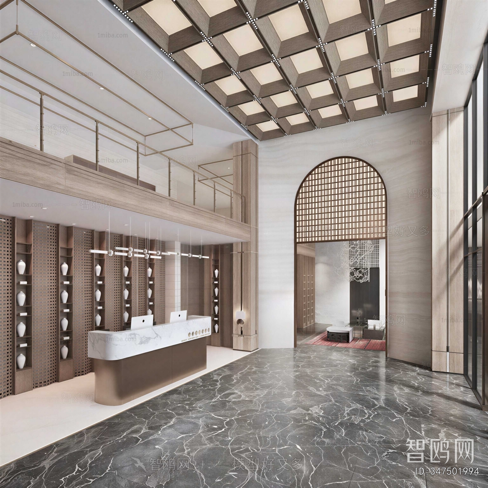 New Chinese Style Office Reception Desk