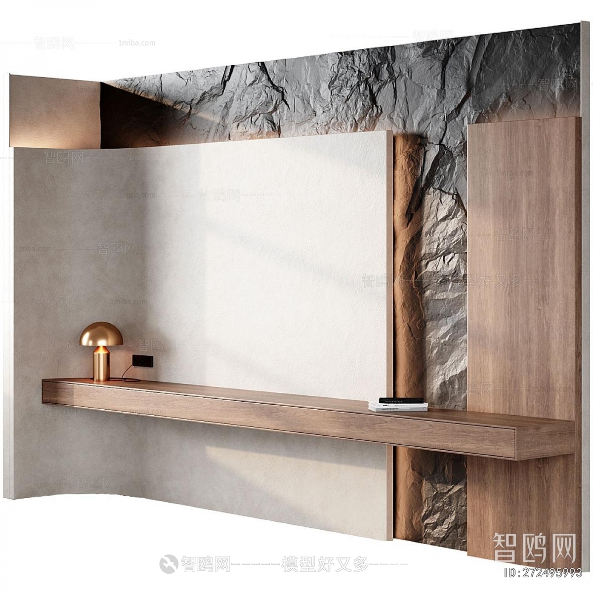 Wabi-sabi Style TV Wall