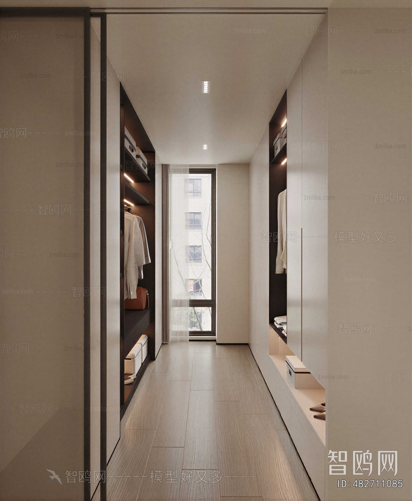 Modern Clothes Storage Area