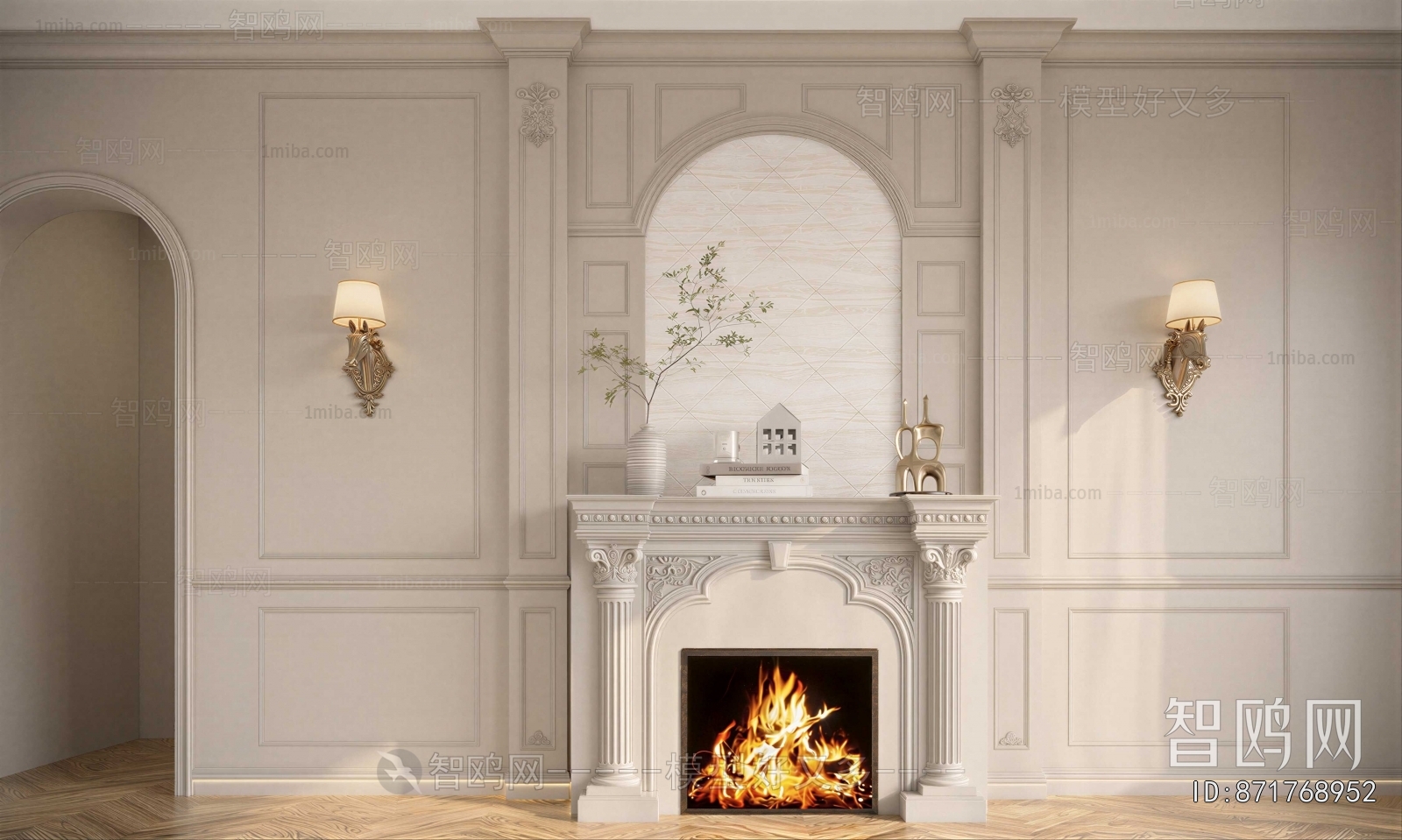 French Style Fireplace