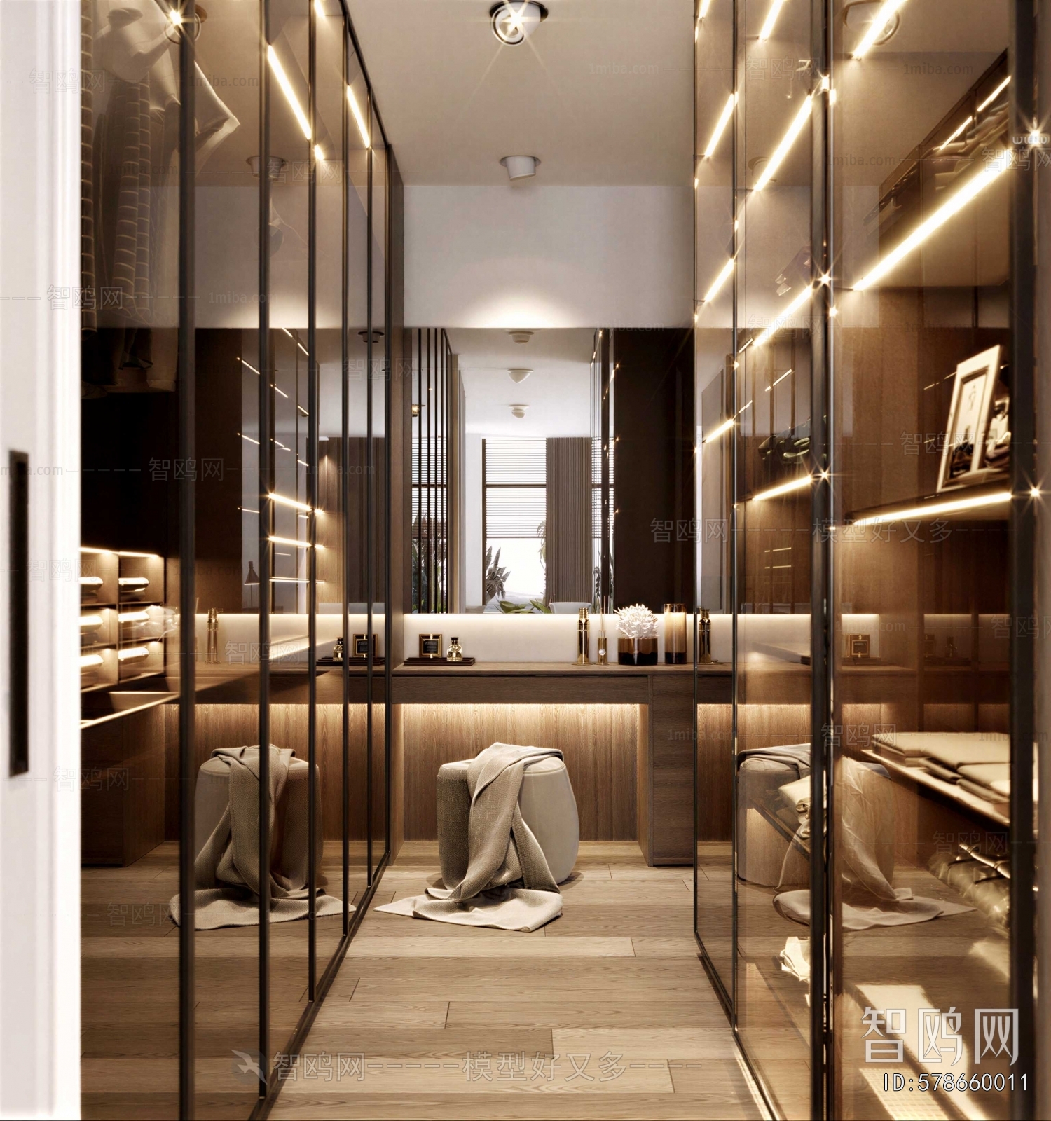 Modern Clothes Storage Area