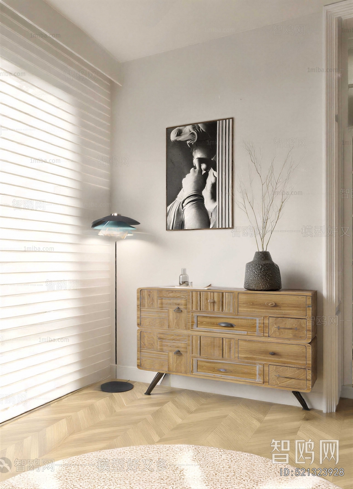 Wabi-sabi Style Entrance Cabinet