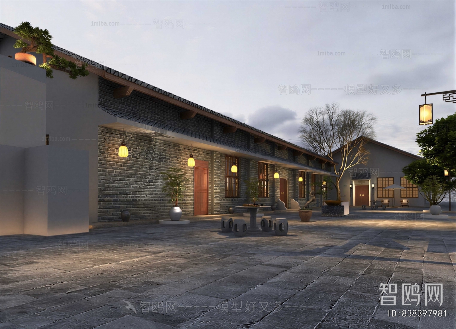 New Chinese Style Courtyard/landscape