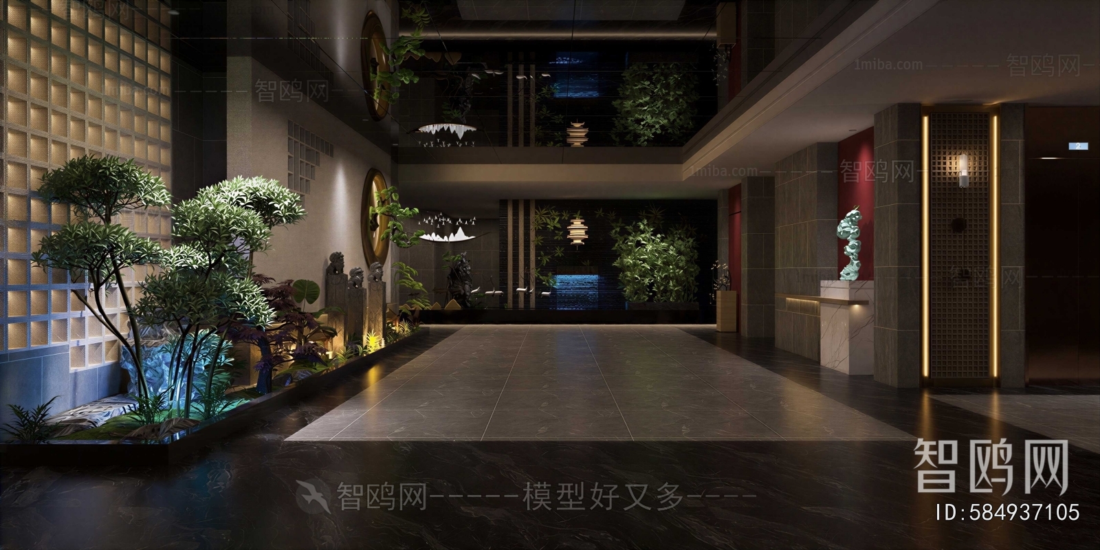 New Chinese Style Lobby Hall