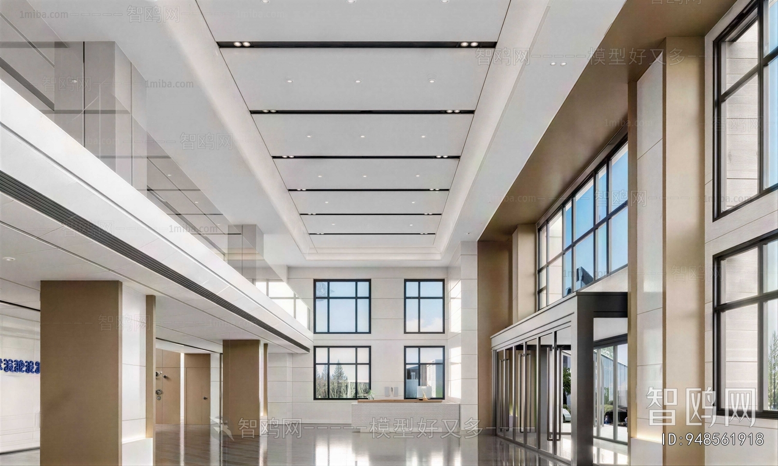 Modern Office Reception Desk