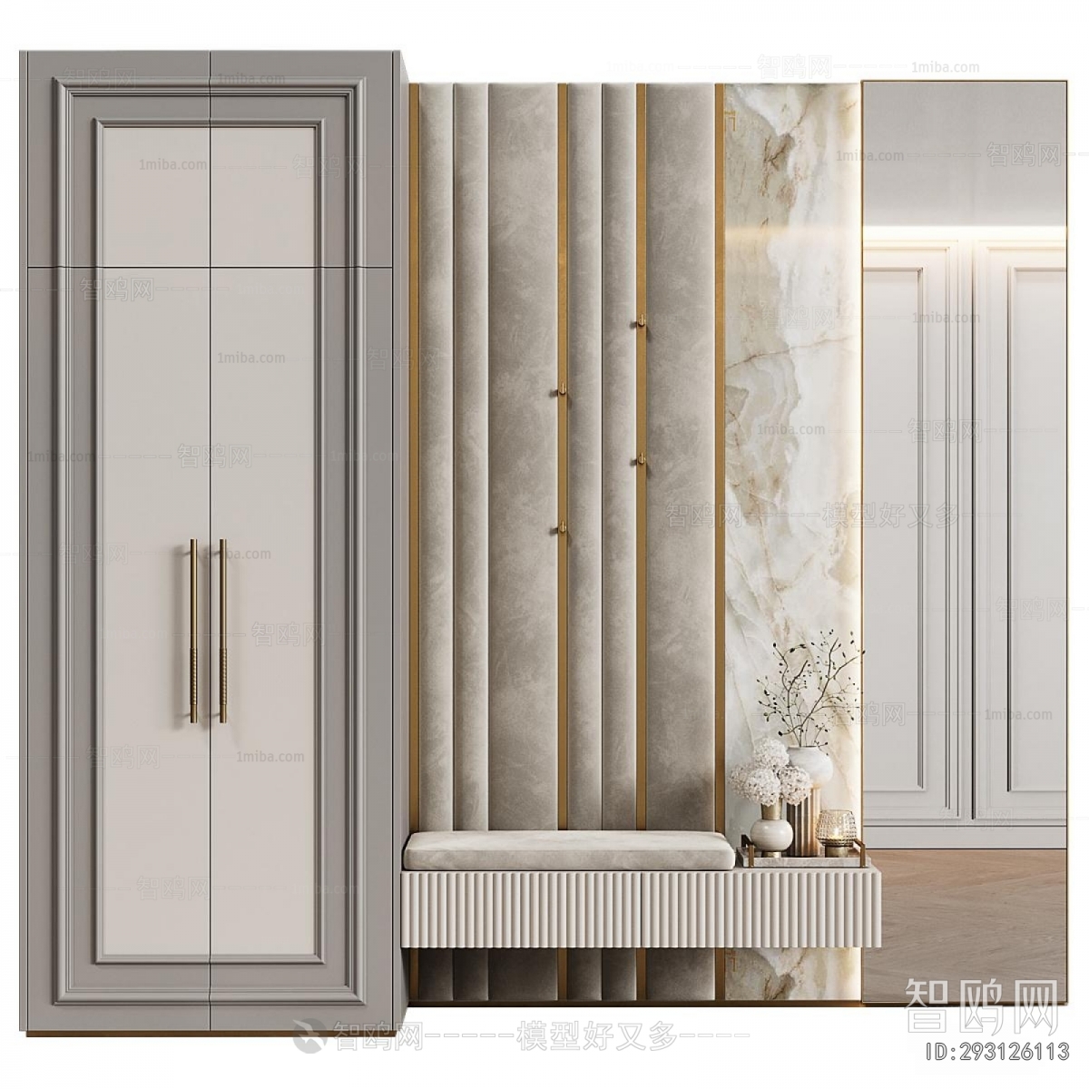 Simple European Style Shoe Cabinet