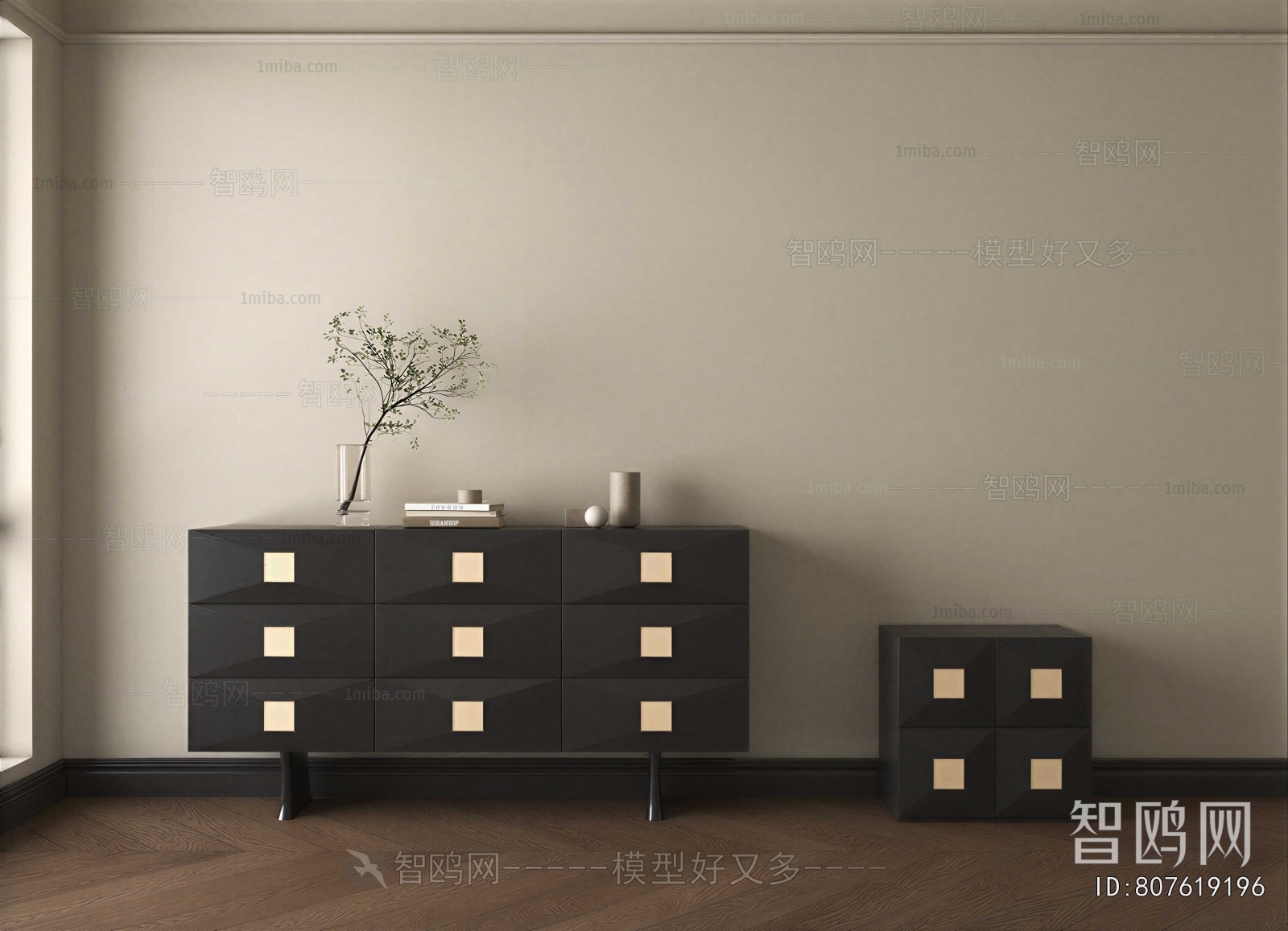 French Style Side Cabinet