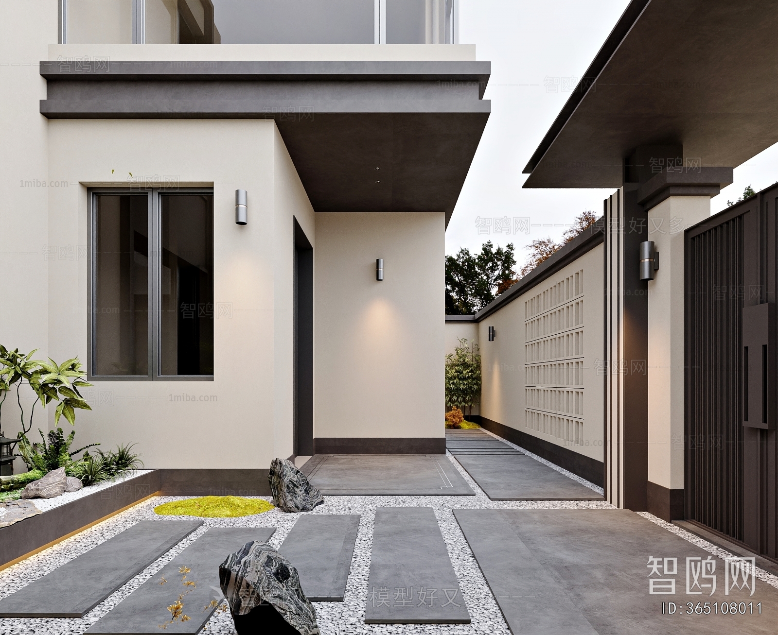 Modern Courtyard/landscape