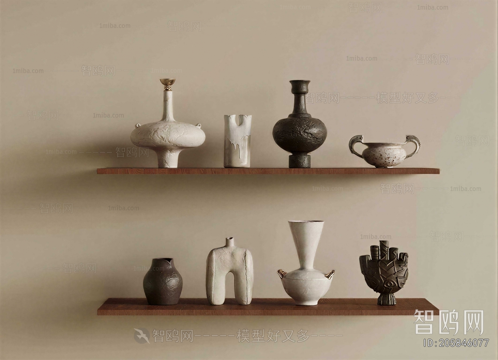 Wabi-sabi Style Clay Pot