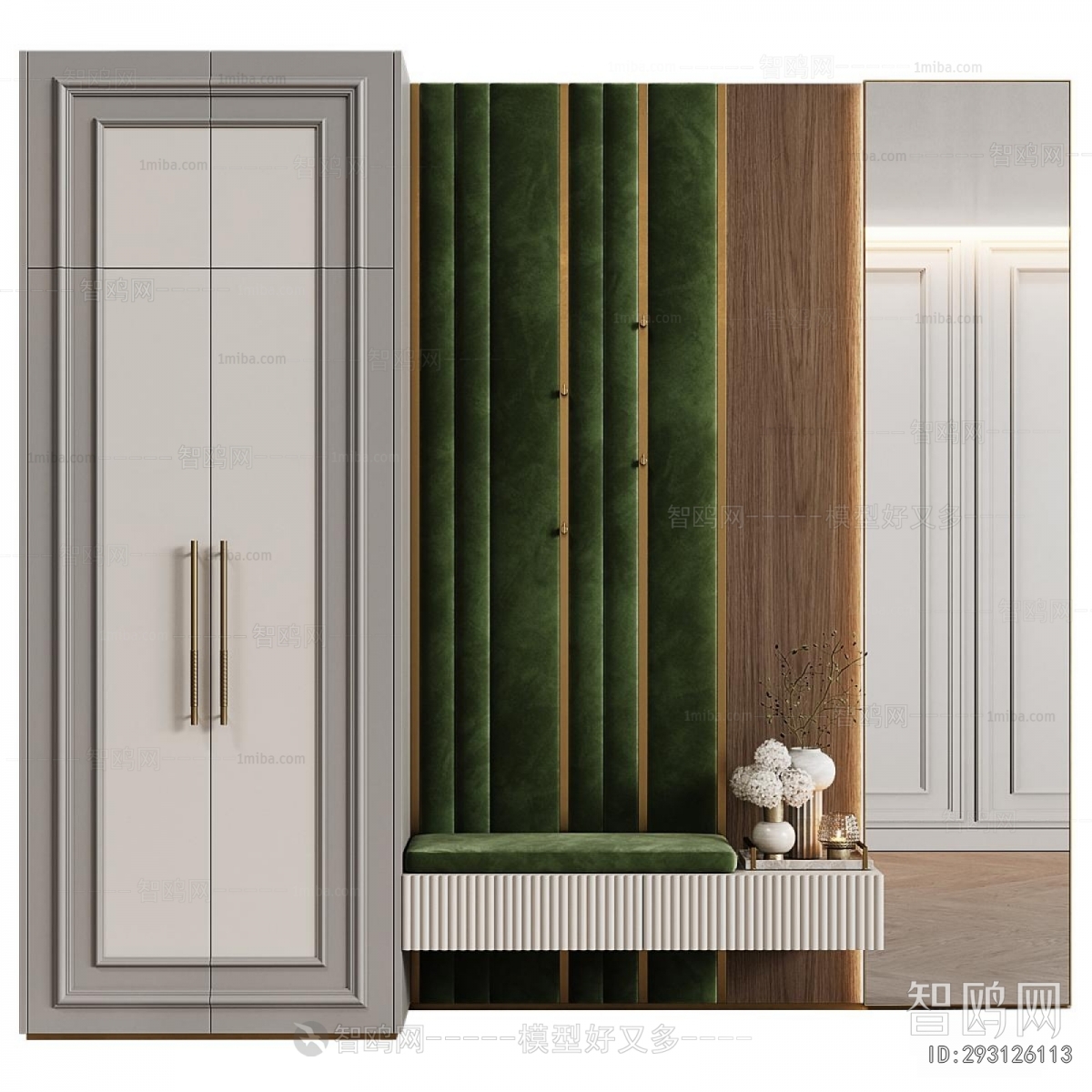 Simple European Style Shoe Cabinet