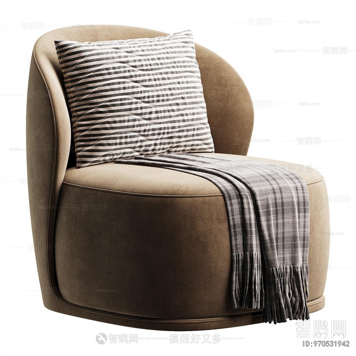 French Style Single Sofa