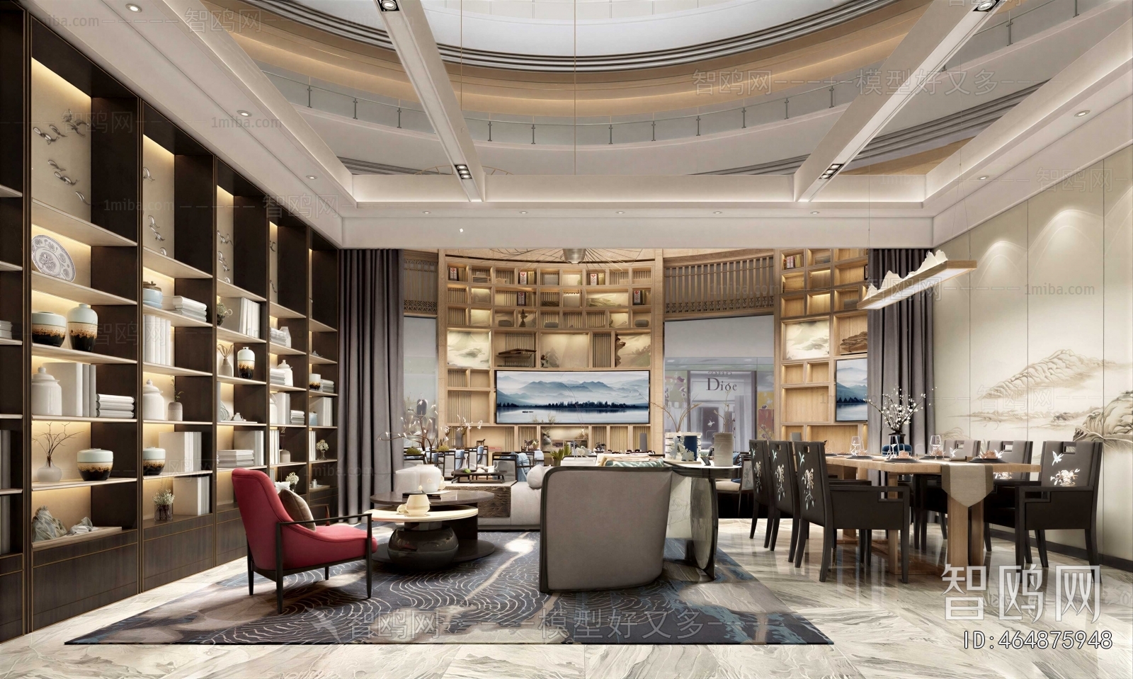 New Chinese Style Exhibition Hall