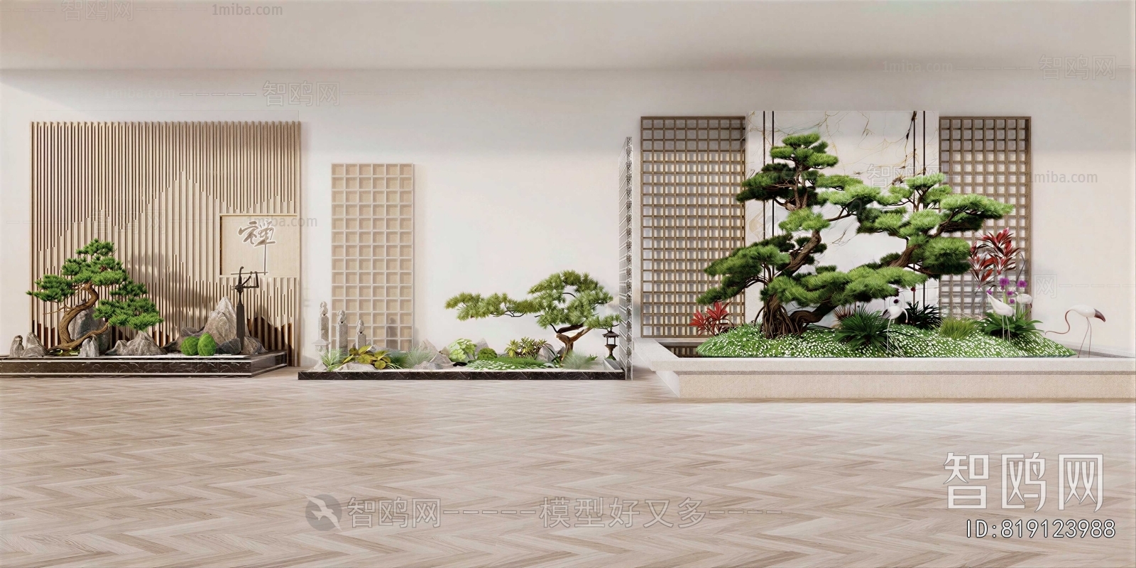 New Chinese Style Plant Landscaping