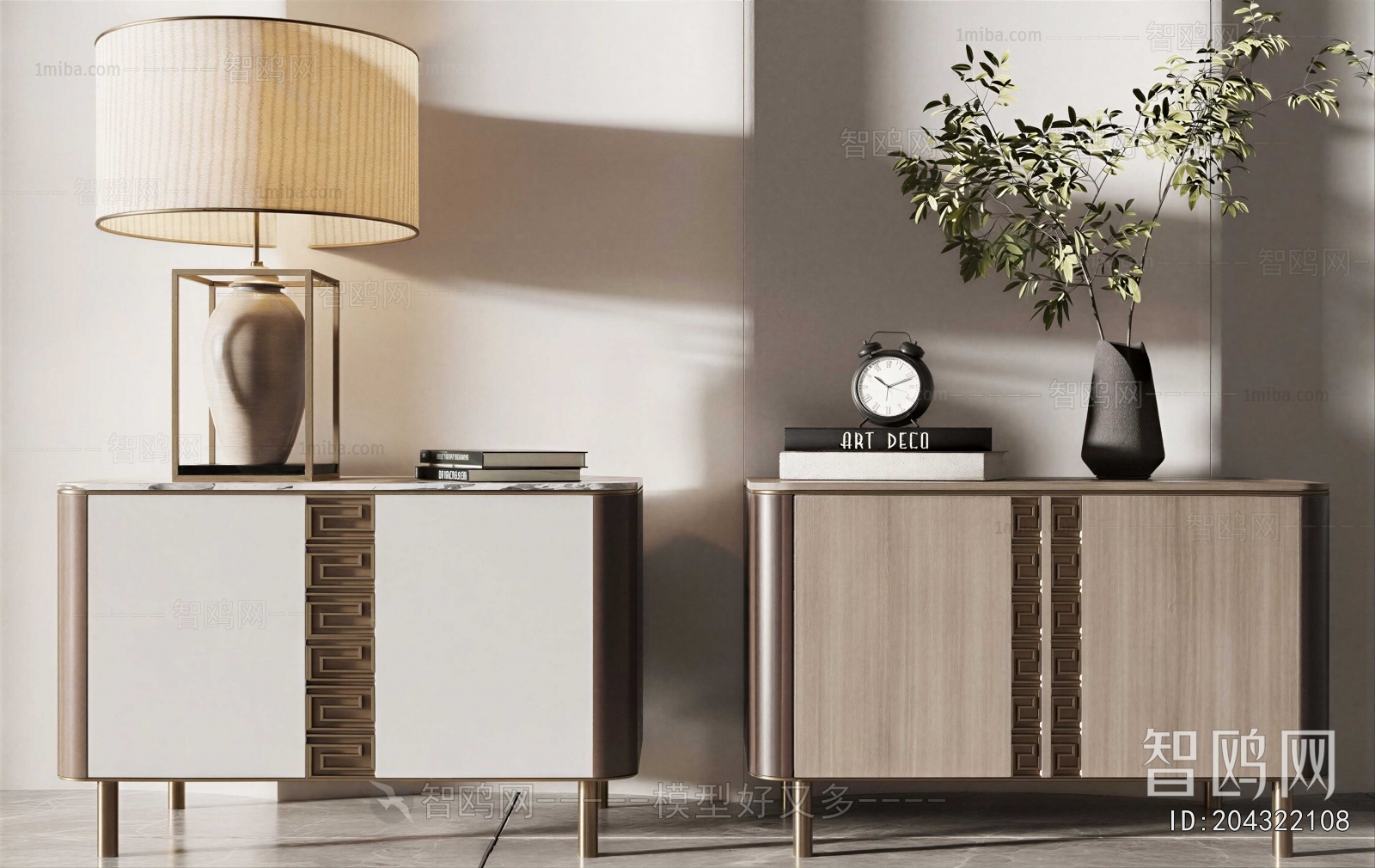 New Chinese Style Side Cabinet