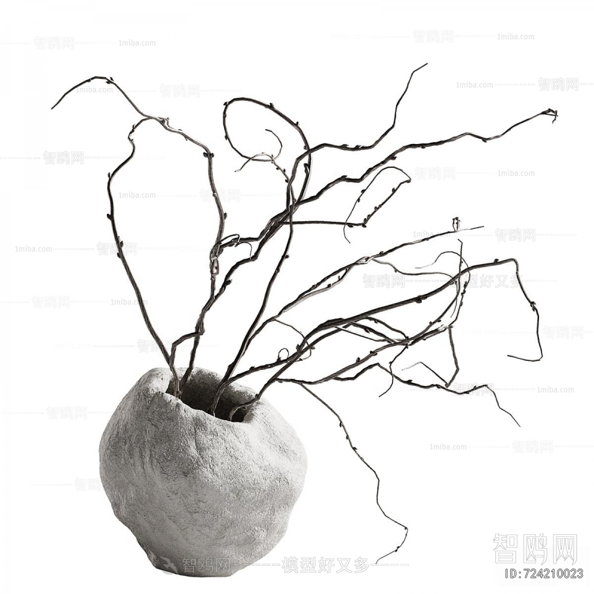 Wabi-sabi Style Dried Branch