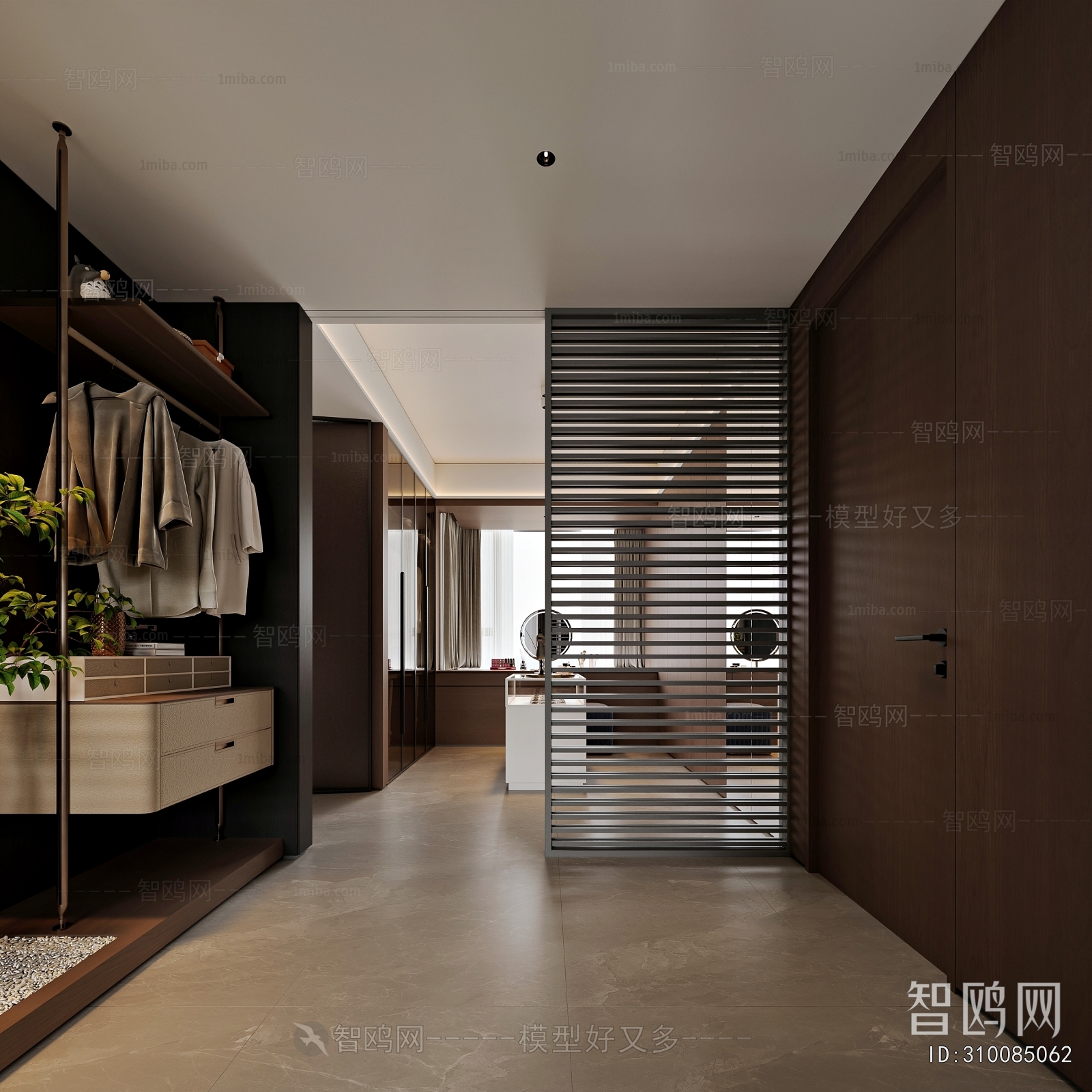 Modern Clothes Storage Area