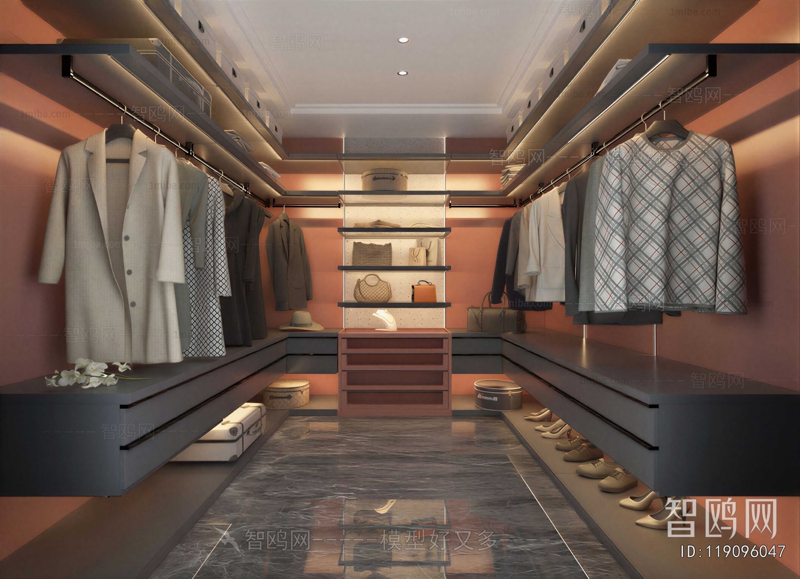 Modern Clothes Storage Area