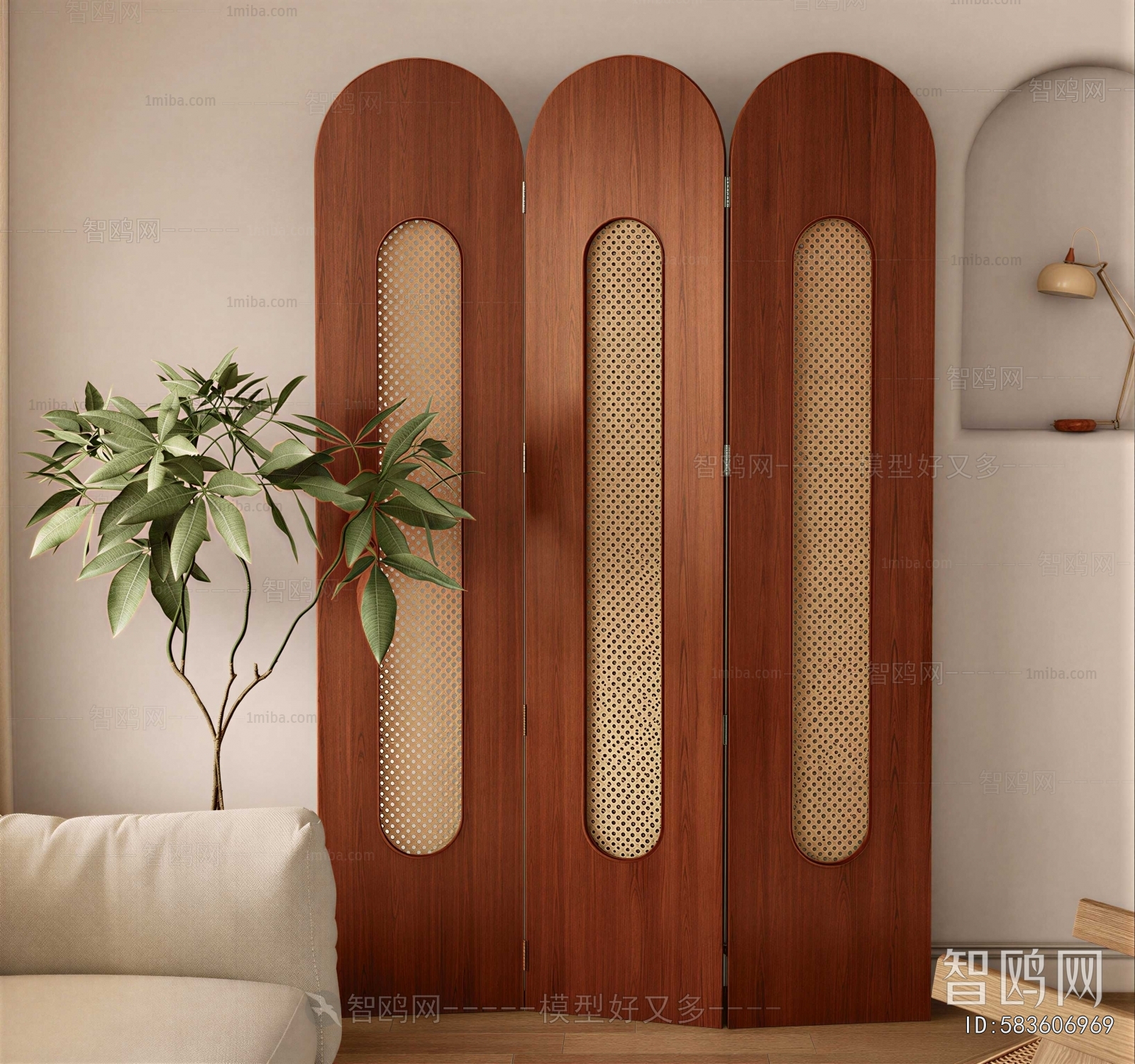 Modern Wooden Screen Partition