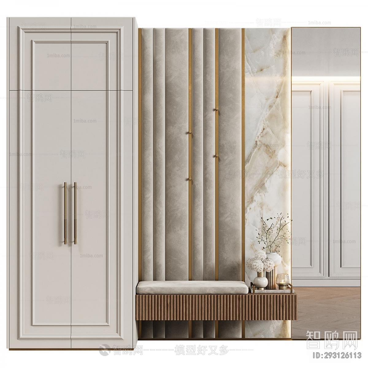 Simple European Style Shoe Cabinet