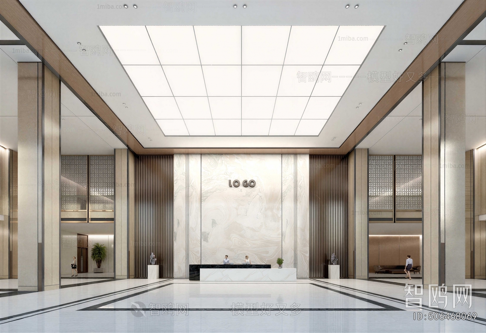 Modern Office Reception Desk