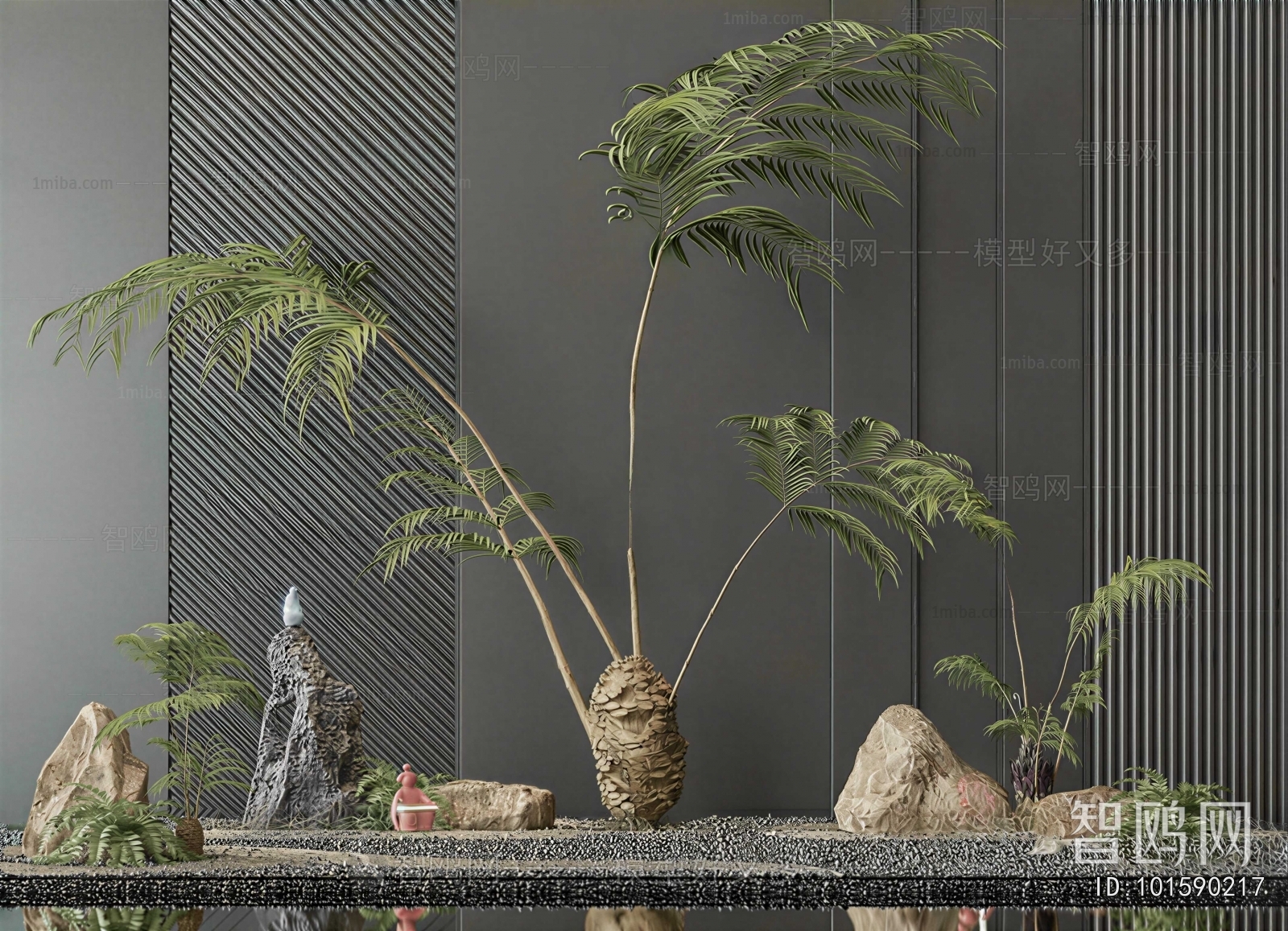 New Chinese Style Plant Landscaping