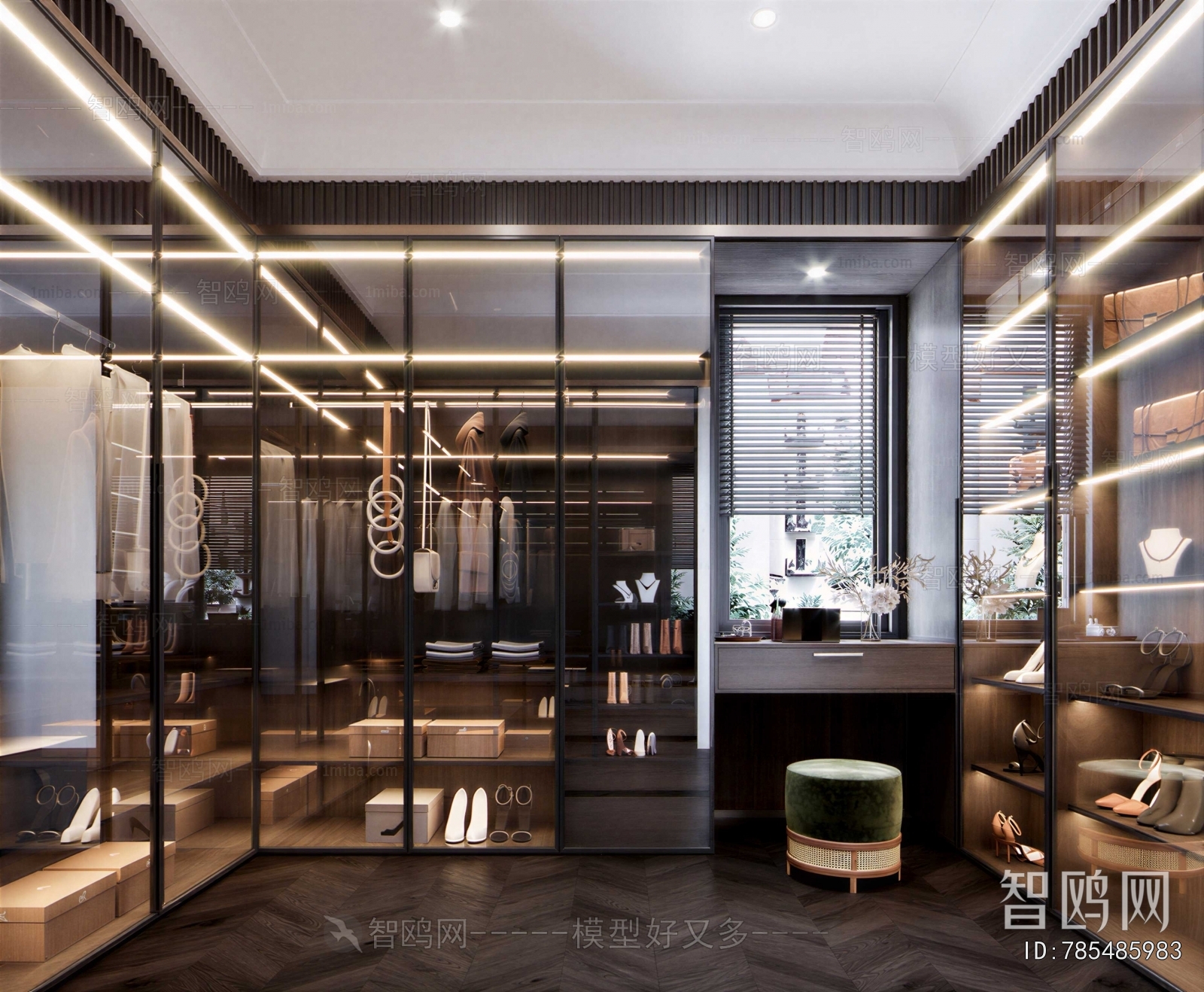 Modern Clothes Storage Area