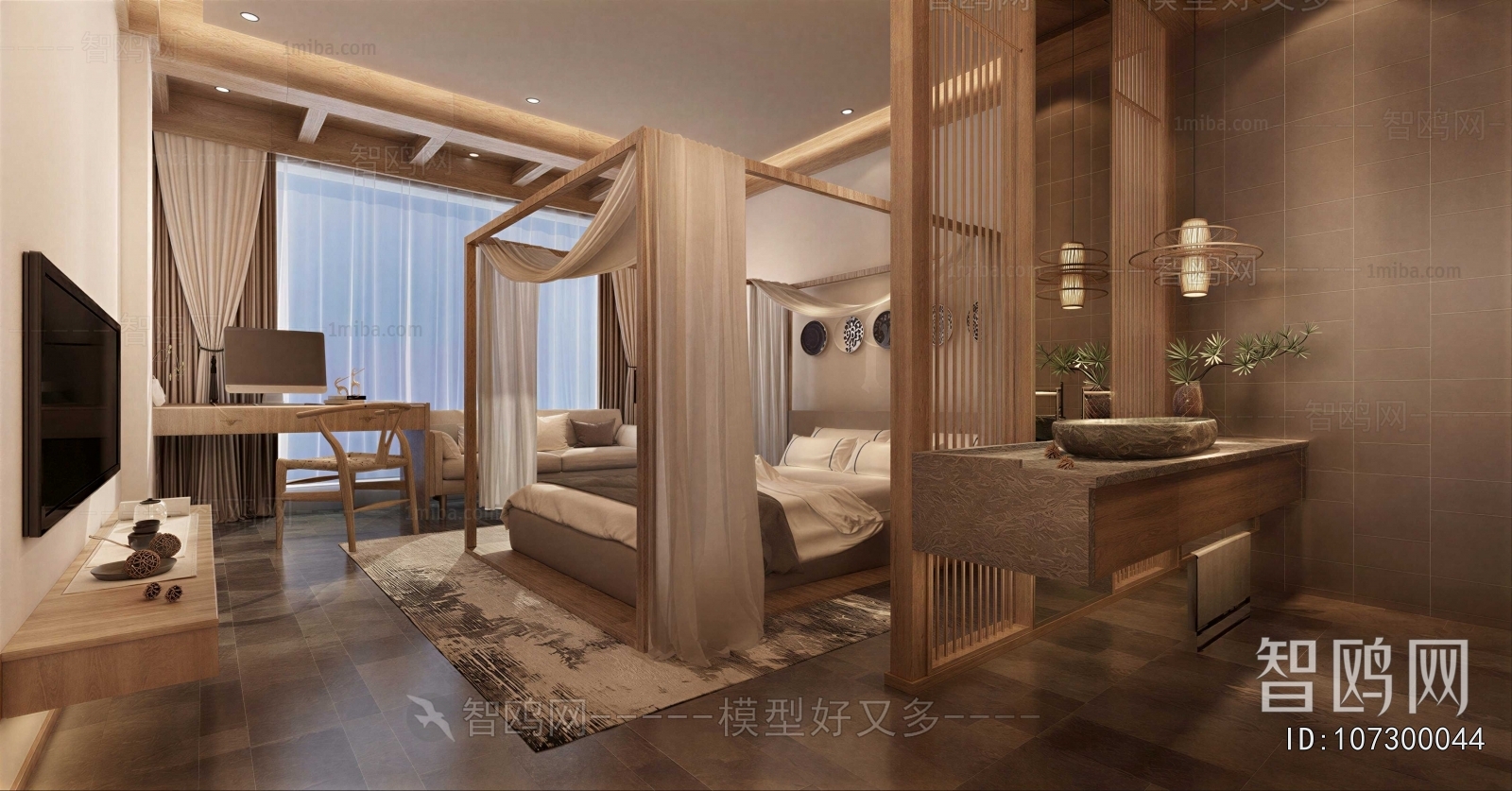 New Chinese Style Guest Room