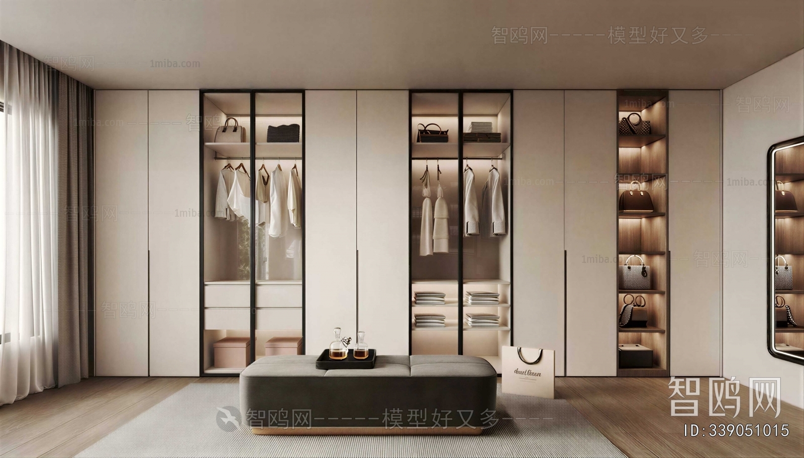 Modern Clothes Storage Area